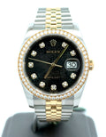 Rolex 116243 Datejust-36 Jubilee Diamond Dial & Diamond Bezel Box /Card Full Set