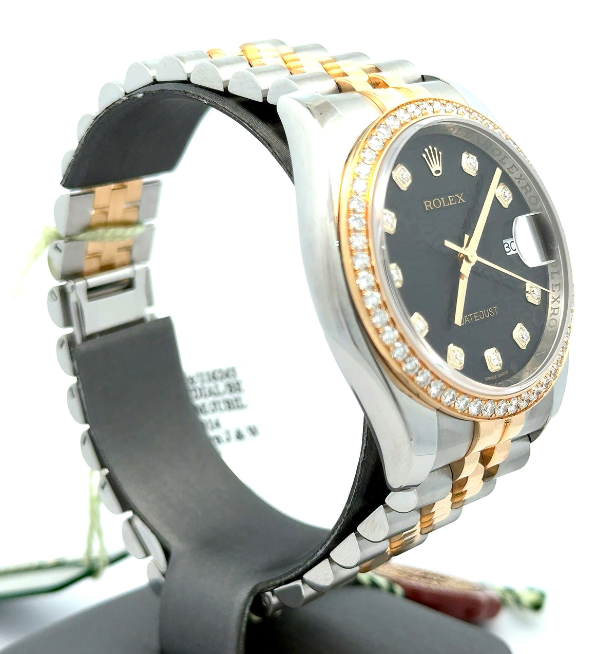 Rolex 116243 Datejust-36 Jubilee Diamond Dial & Diamond Bezel Box /Card Full Set