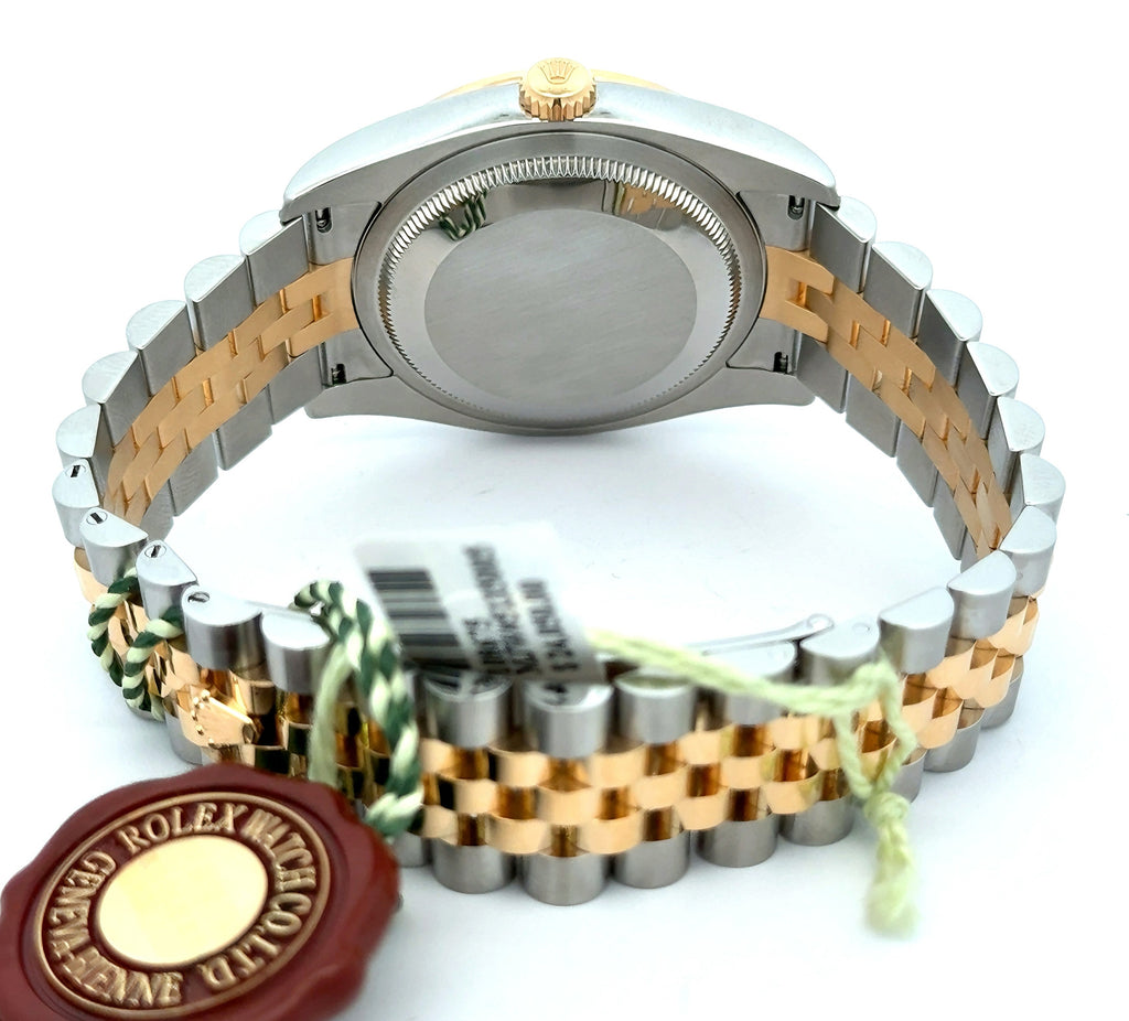 Rolex 116243 Datejust-36 Jubilee Diamond Dial & Diamond Bezel Box /Card Full Set