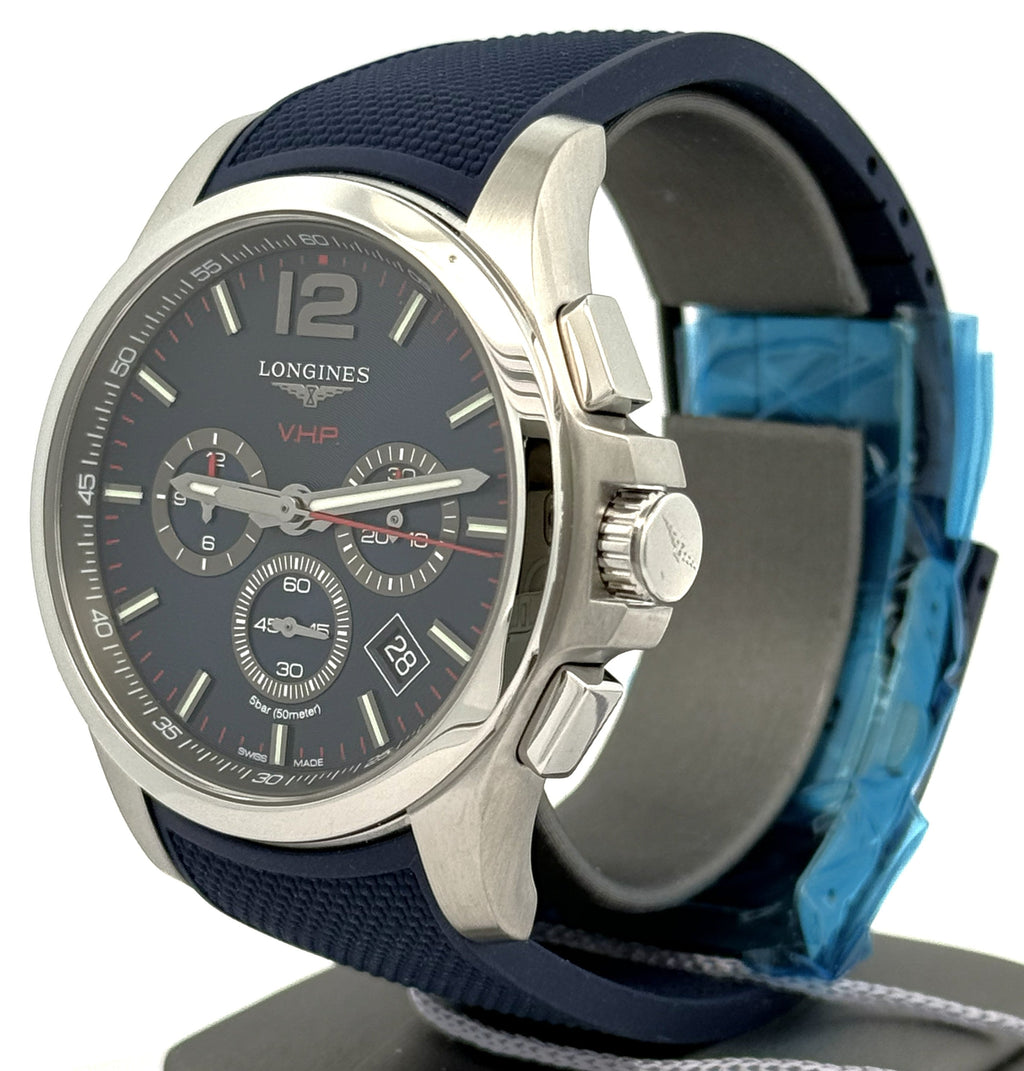 Longines Conquest V.H.P. Chrono Men's Watch 44mm L3.727.4.96.9, S16777