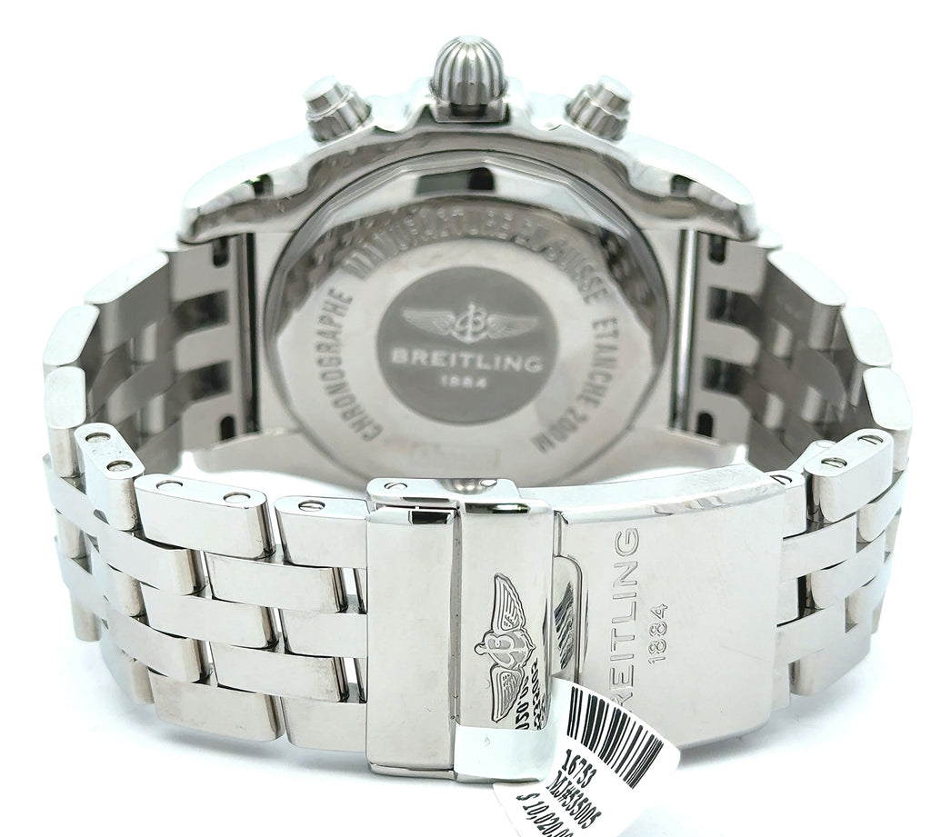 Breitling Chronomat 44 GMT Stainless Steel/Onyx Black Dial (PRE-OWNED) Box/Card