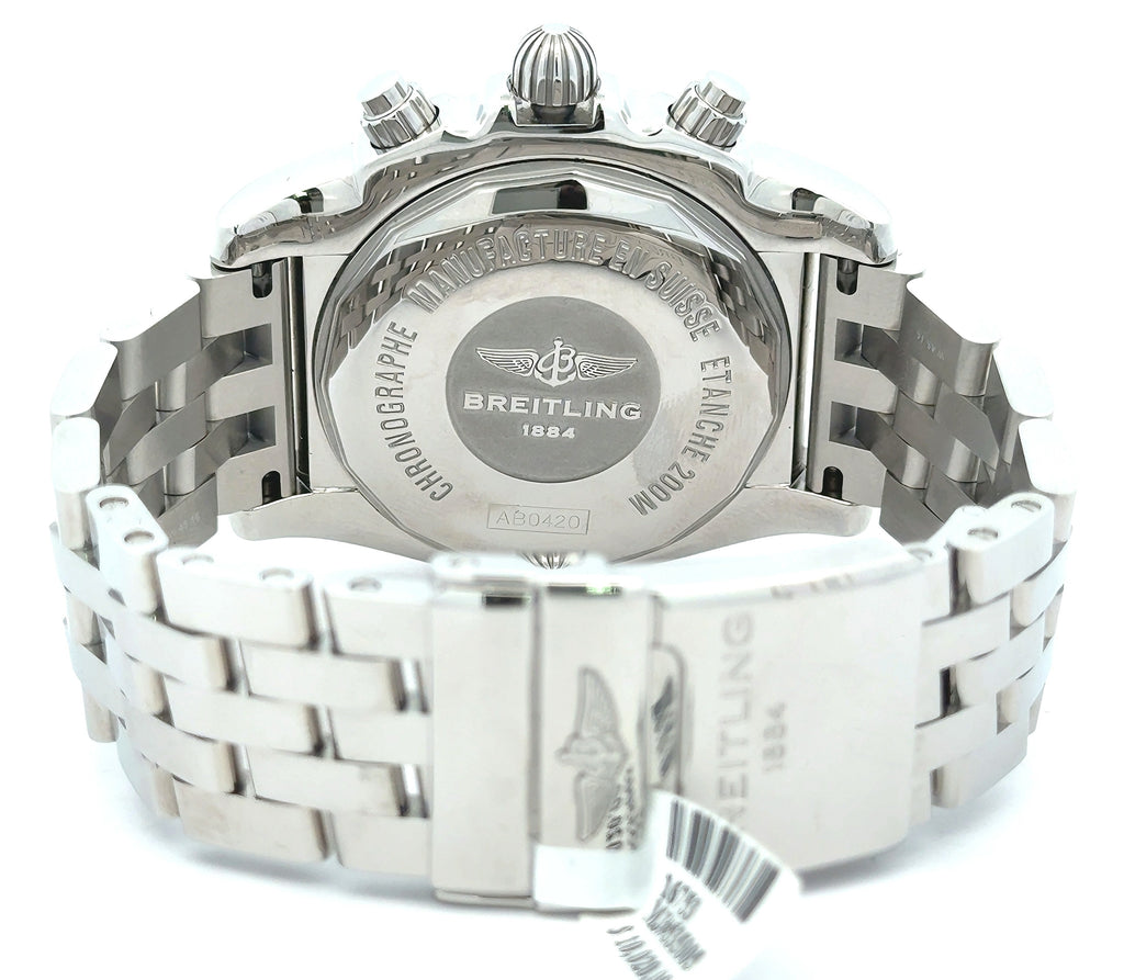 Breitling Chronomat 44 GMT Stainless Steel/Onyx Black Dial (PRE-OWNED) Box/Card