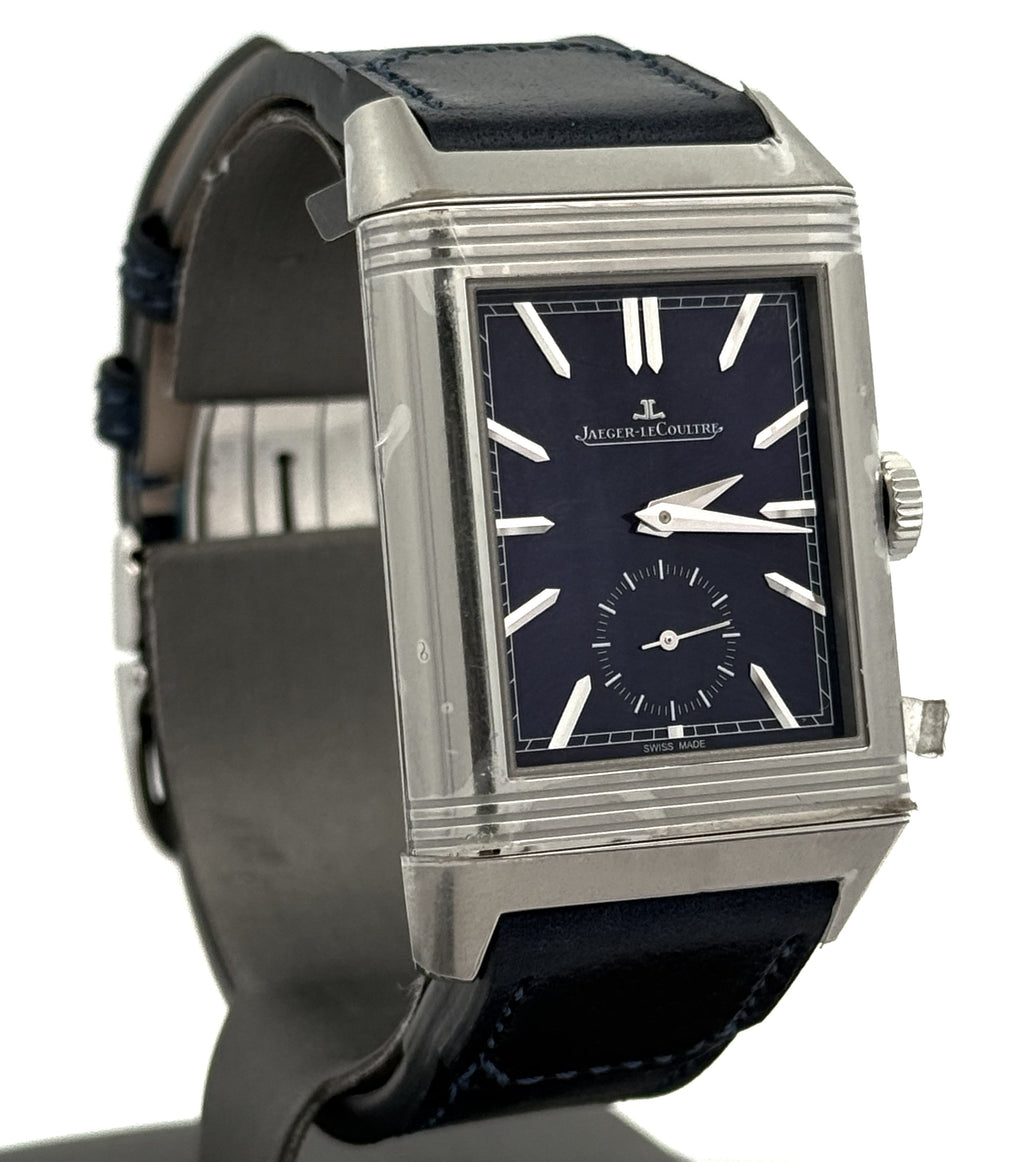JAEGER LECOULTRE Reverso Tribute Duoface Small Seconds 47mm by 28.3 mm Watch Q3988481 - Brand New! S16789