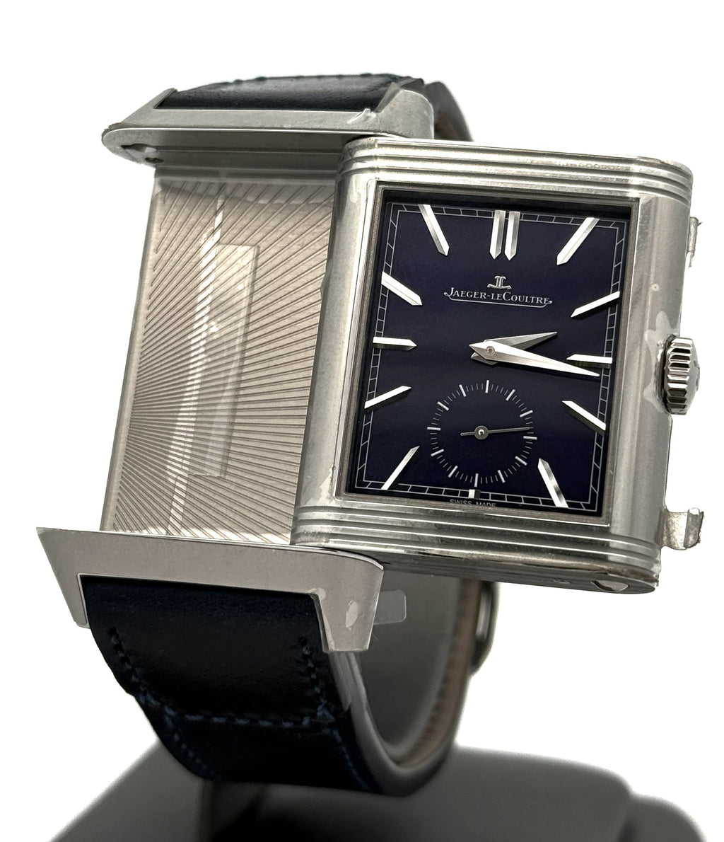 JAEGER LECOULTRE Reverso Tribute Duoface Small Seconds 47mm by 28.3 mm Watch Q3988481 - Brand New! S16789