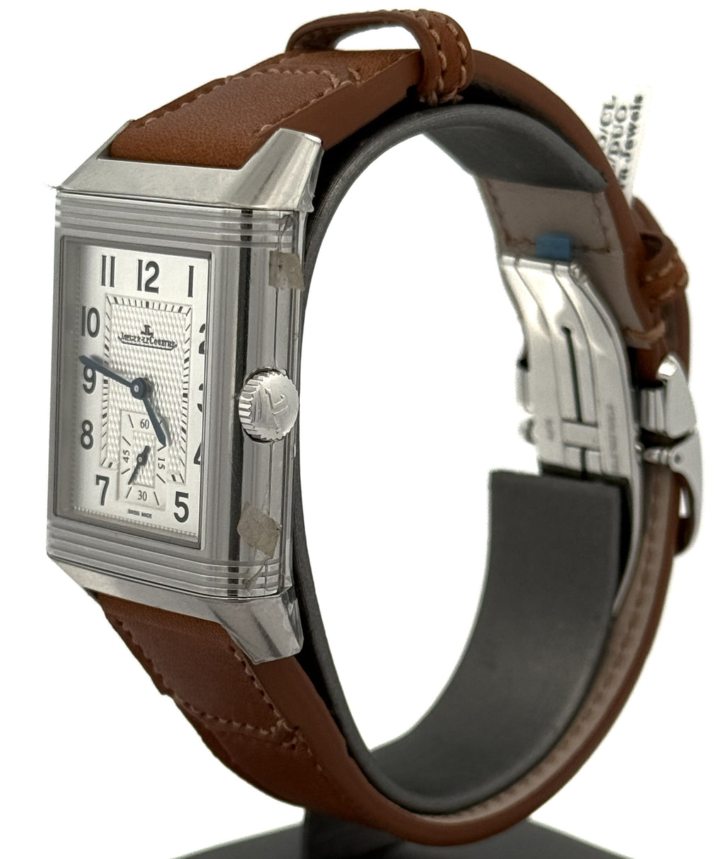 JAEGER LECOULTRE Reverso Classic Duoface Small Seconds 47mm by 28.3 mm Watch Q3848423 - Brand New! S16788