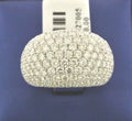 18k White Gold 5.45 CT Diamond Fancy Ladies Ring, 14.9gm, Size 6.75, S104601