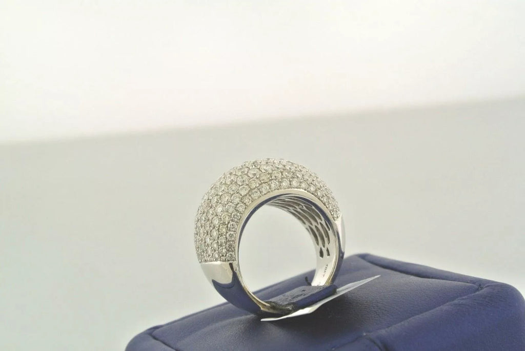 18k White Gold 5.45 CT Diamond Fancy Ladies Ring, 14.9gm, Size 6.75, S104601