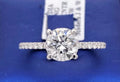 18k White Gold 2.50 CT Diamond Ladies Engagement Ring, Size 9.5, S106442