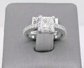 14K White Gold 1.75CT Princess Cut Diamond Engagement Ring, Size 5, 5gm, S12373