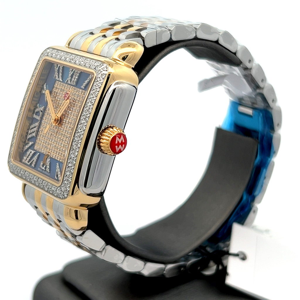 Michele Deco Madison 18K Gold-Plated Diamond Watch MWW06T000271