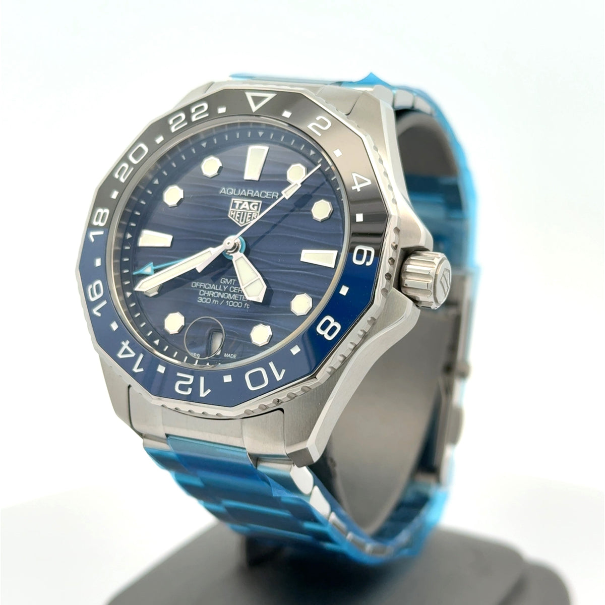 TAG HEUER AQUARACER 300, Automatic Blue Dial Watch, 42 mm WBP5114.BA0013