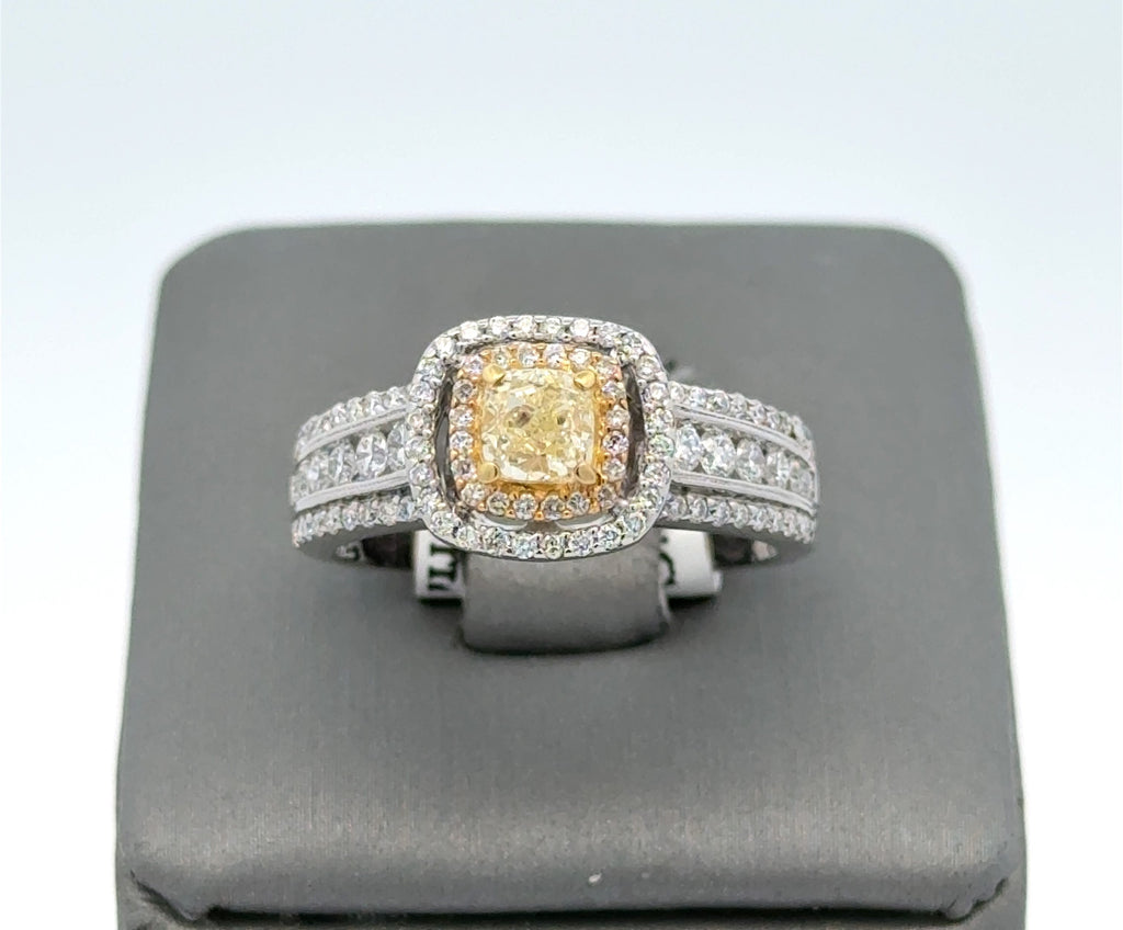 14k White Gold 1.25 CT Diamond Engagement Ring, 5.1gm, S108217