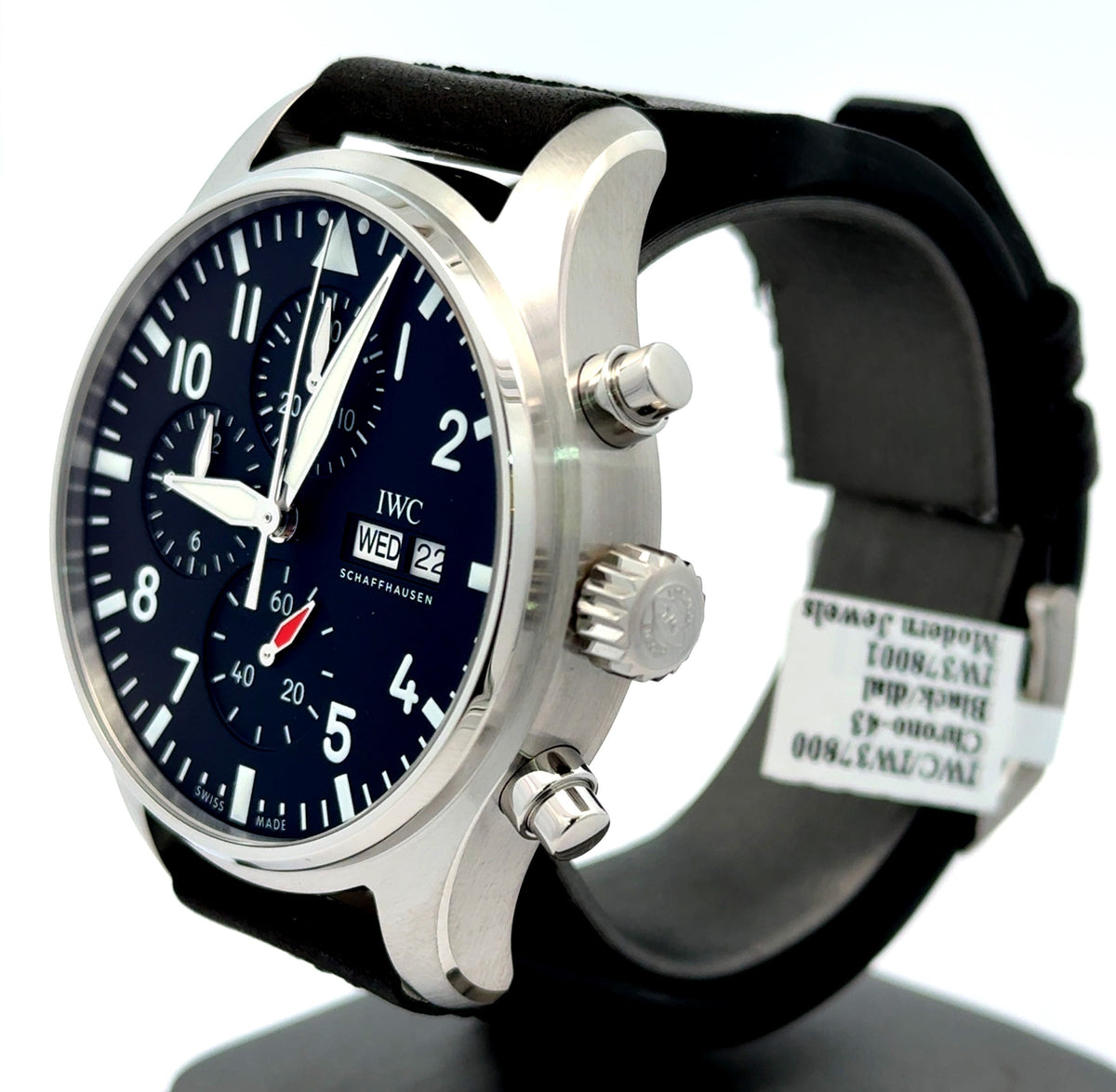 IWC PILOT’S WATCH CHRONOGRAPH 43MM - IW378001 - BLACK DIAL - BRAND NEW !