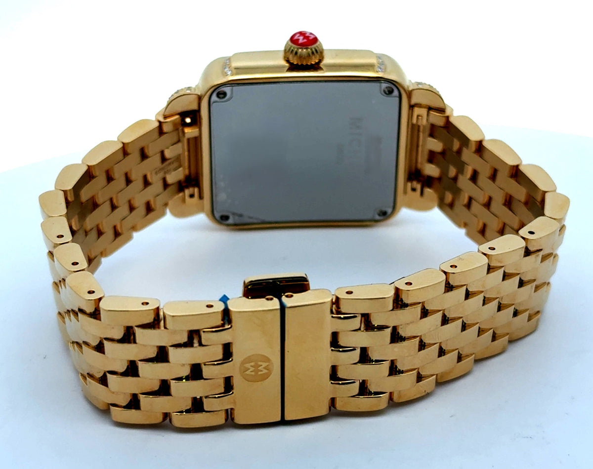 Special Edition Deco Madison 18K Gold-Plated Diamond Watch MWW06T000273