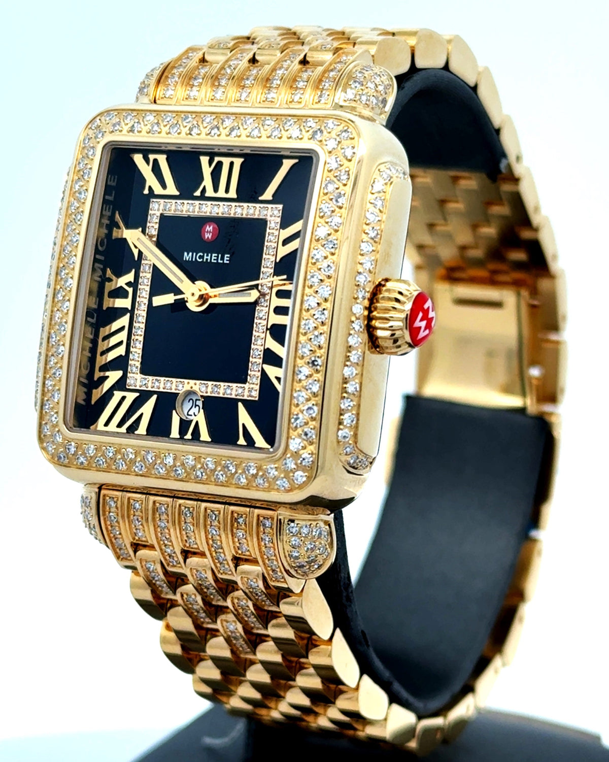Special Edition Deco Madison 18K Gold-Plated Diamond Watch MWW06T000273