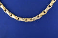 14k Two Tone Gold Fancy Men's Chain Necklace, 26", 76.7gm, S104305