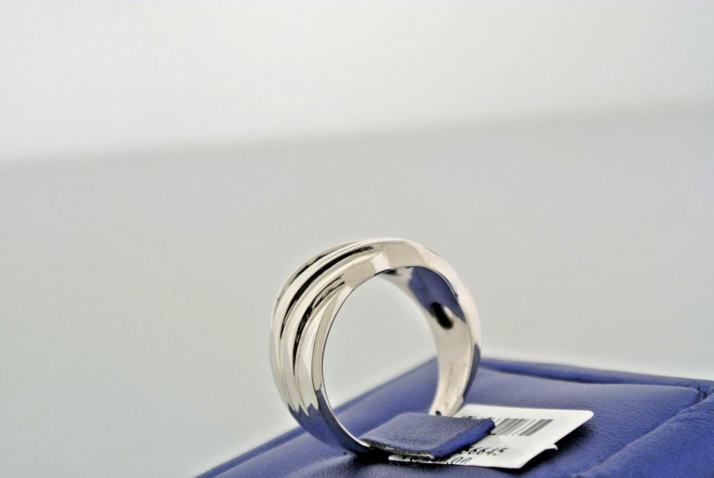 14k White Gold 1.00 CT Diamond Men's Band, 8.9gm, Size 8.5