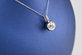 14k White Gold 0.50 CT Diamond Pendant Necklace, 4gm, S105081